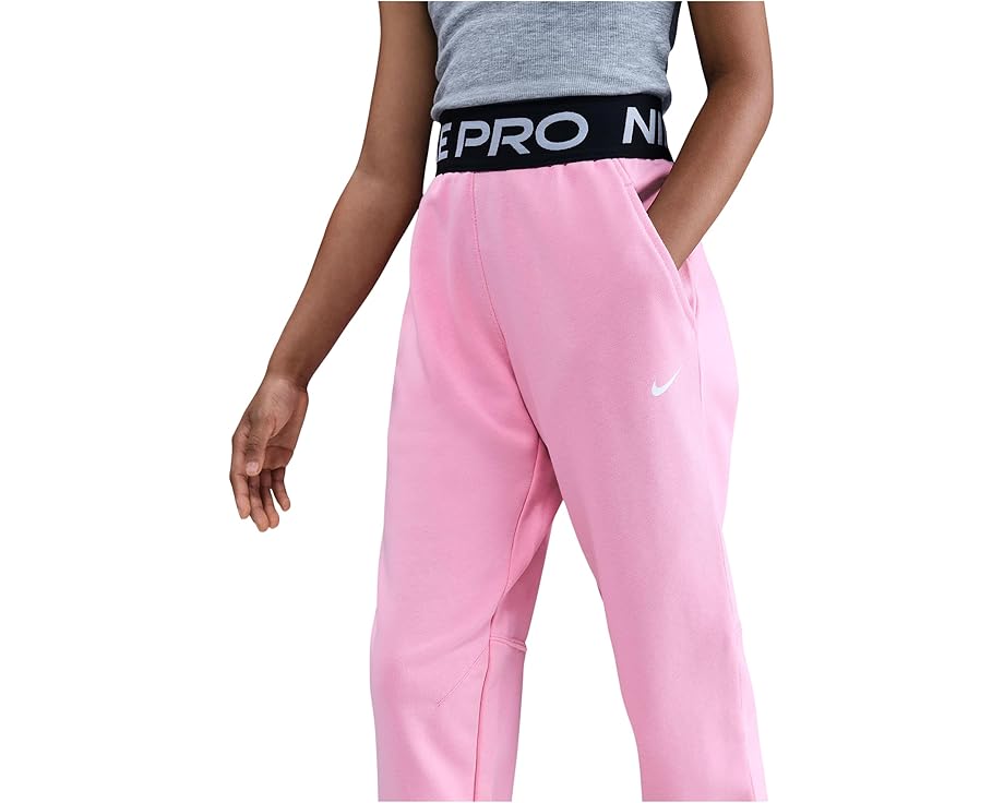 Джоггеры Nike Kids Pro Fleece Dri-FIT с эластичными манжетами