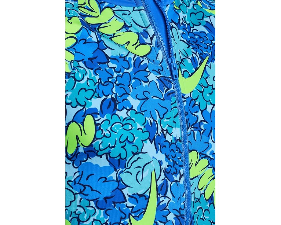 Детский купальник Nike Kids Doodle Logo с длинным рукавом и молнией спереди