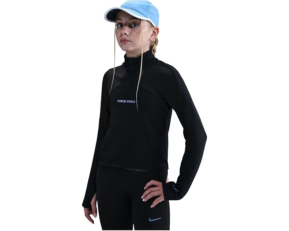Детская кофта Nike Kids Pro с технологией Therma-FIT и молнией на половину