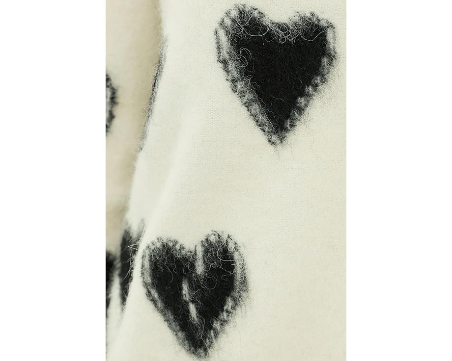 Кардиган AllSaints Scatter Heart Cardi с принтом в виде сердец