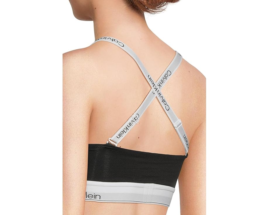Бюстгальтер-бандо Calvin Klein Underwear Icon из хлопка и модала с легким уплотнением