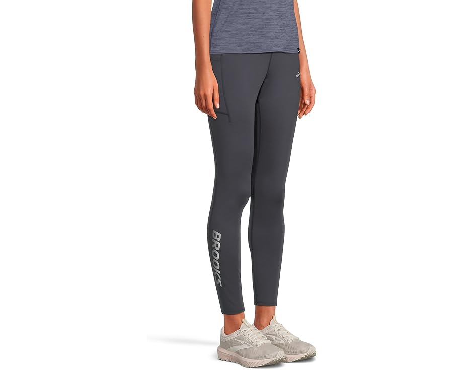 Термолеггинсы Brooks Momentum Thermal Tight 2.0 с полукомпрессионной посадкой и карманами