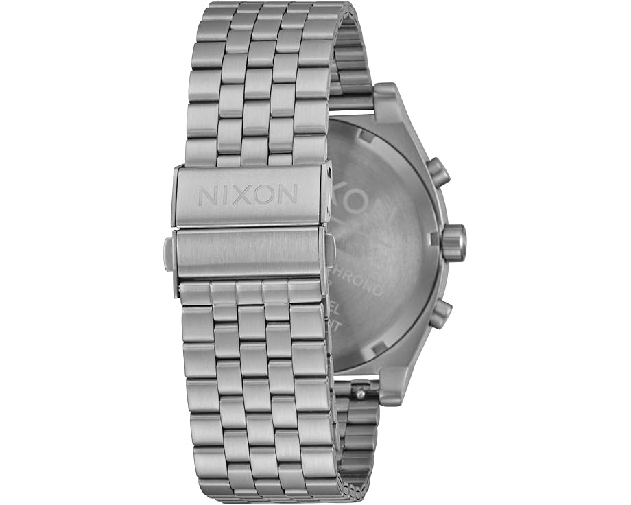 Nixon Time Teller Chrono хронограф с японским кварцем и браслетом из стали