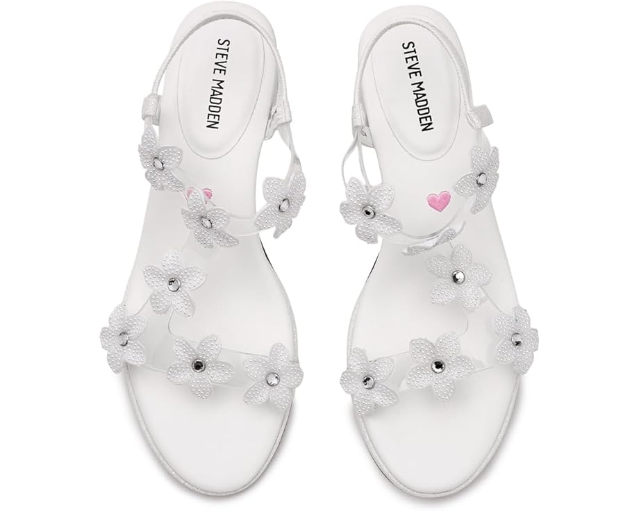 Детские сандалии Steve Madden Kids Savvy с квадратным каблуком и стразами