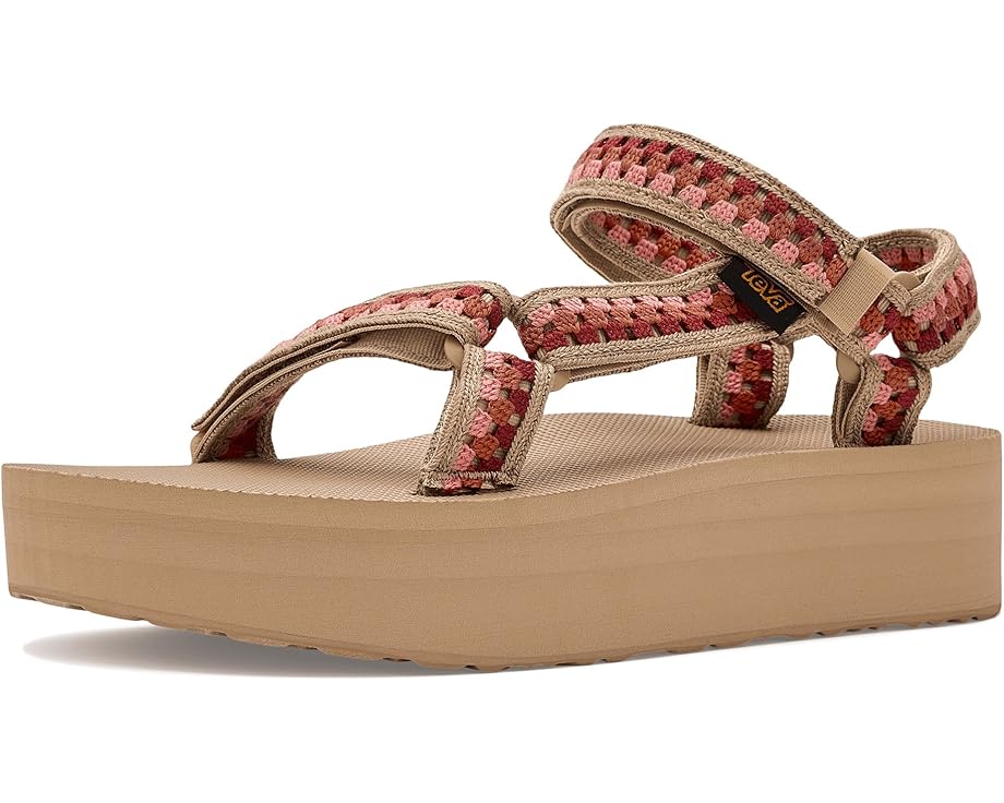 Сандалии Teva Flatform Universal Prism с ремешками в стиле вязания крючком