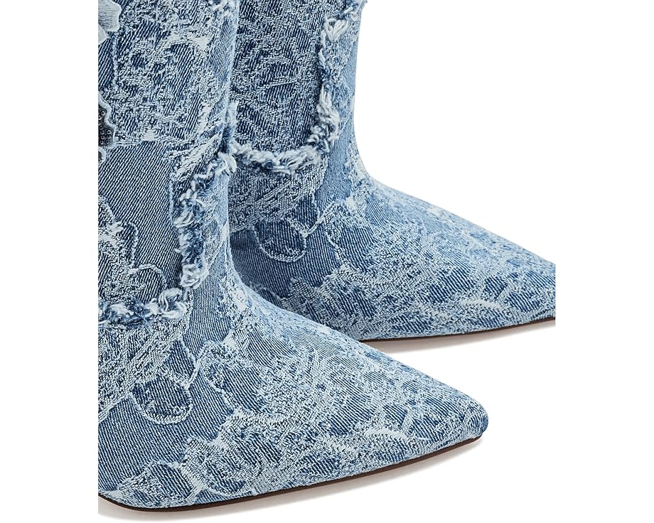 Ботильоны на каблуке Plitee 3D Floral Denim от Jessica Simpson с цветами