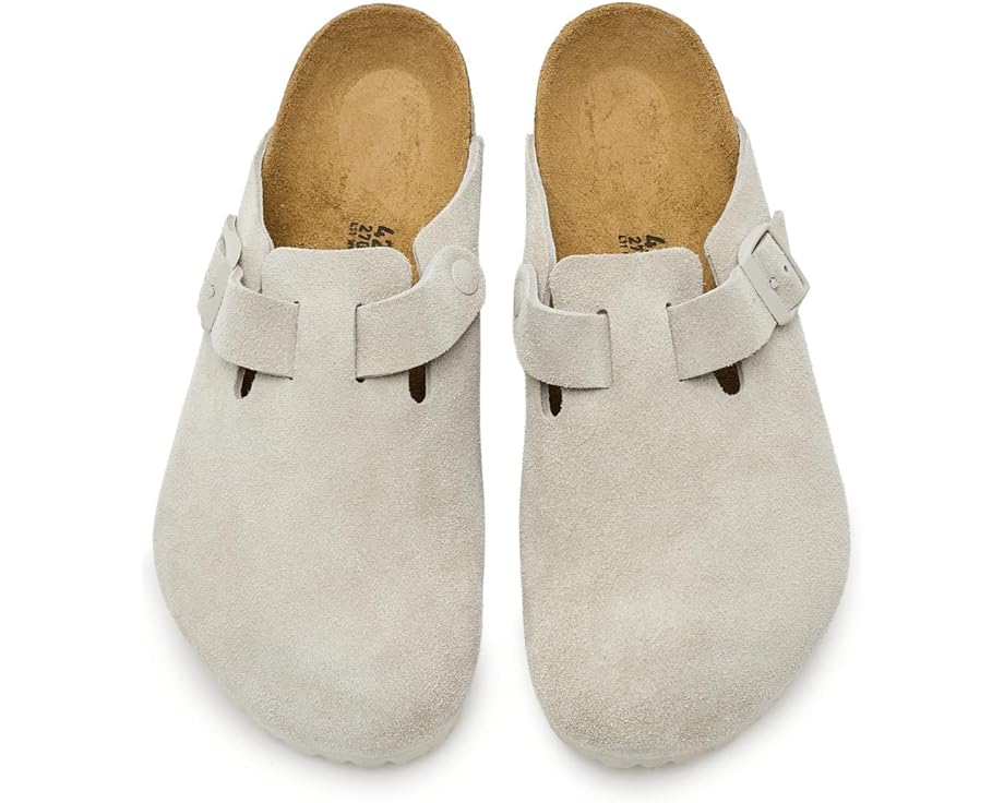 Классические клоги Birkenstock Boston из мягкой замши с анатомической стелькой