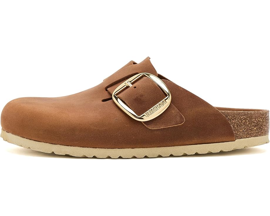 Клоги Birkenstock Boston Big Buckle из гладкой кожи с анатомической стелькой