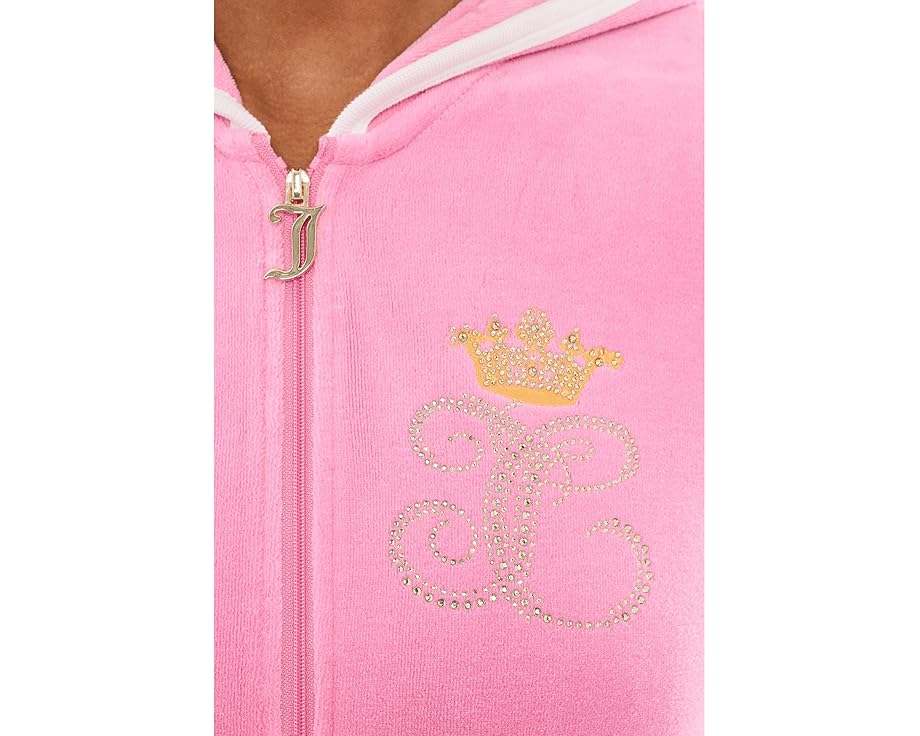 Толстовка Juicy Couture на молнии с ребристой отделкой