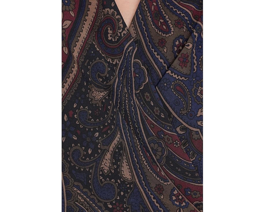 Lauren Ralph Lauren Топ Paisley Stretch Jersey с запахом