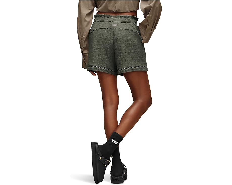 Шорты UGG Frynn Short с текстурированной вязкой и эластичным поясом на шнурке