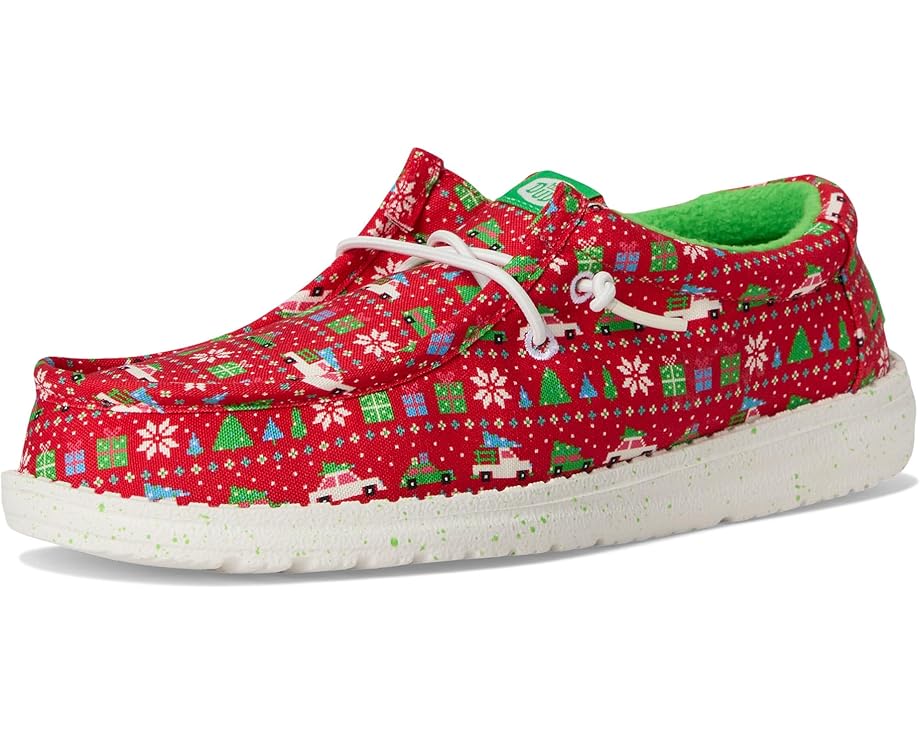 Hey Dude Kids Wally Holiday Sweater детские лоферы с новогодним принтом