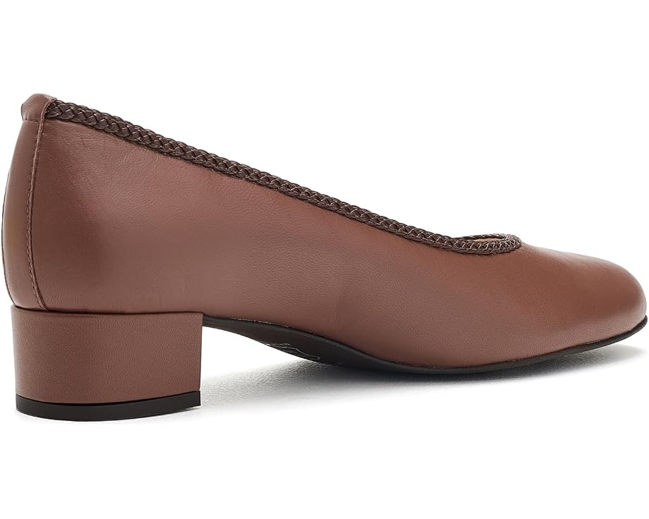 Босоножки French Sole Kiara на каблуке из шоколадной кожи