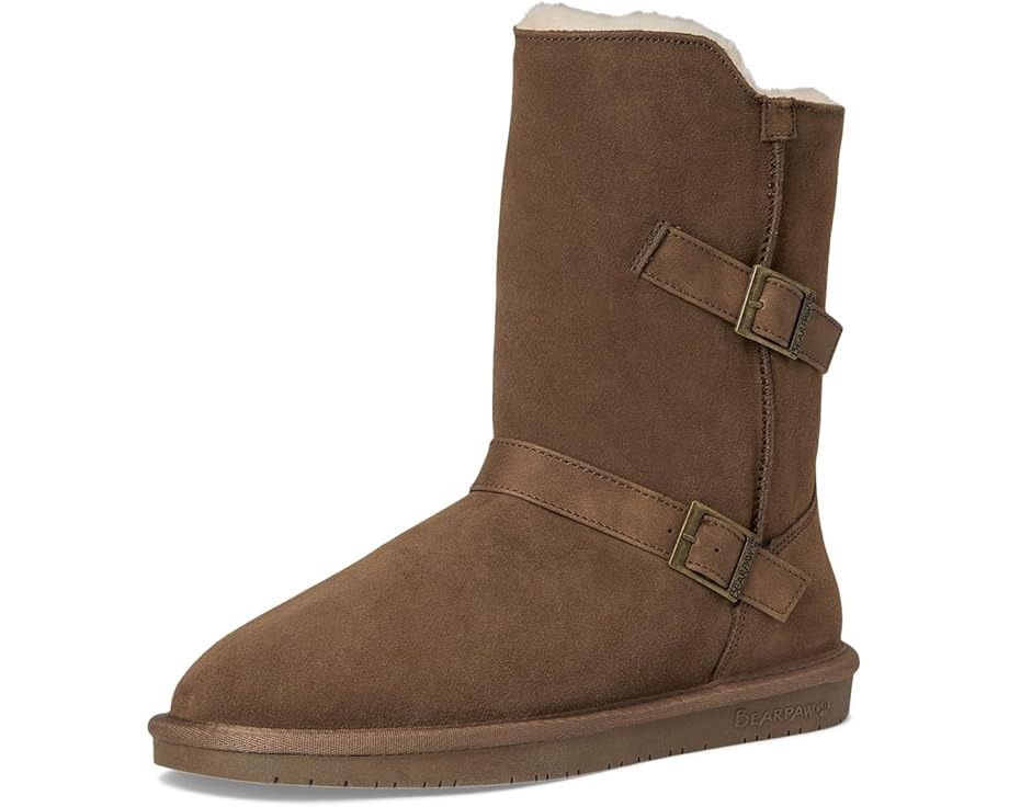 Зимние угги Bearpaw Valerie с подкладкой из овчины и декоративными ремешками