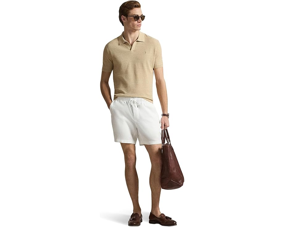 Шорты Polo Prepster из льна с длиной 15 см Polo Ralph Lauren