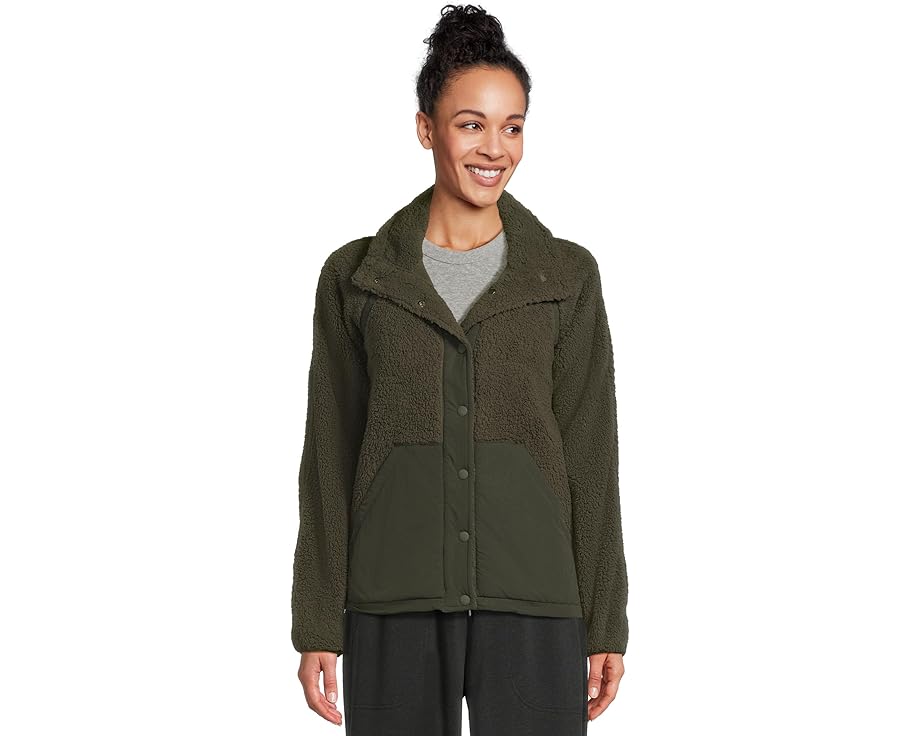 Куртка Prana Encinitas Fleece с воротником-воронкой и карманом