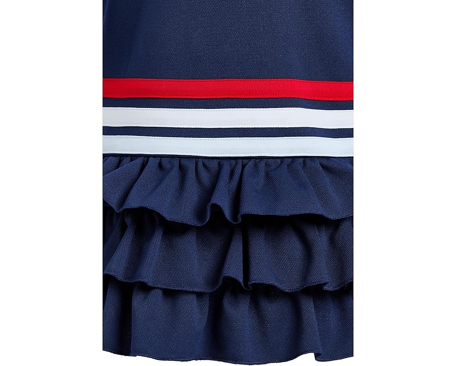 Детское платье adidas Kids с воротником-поло и рюшами