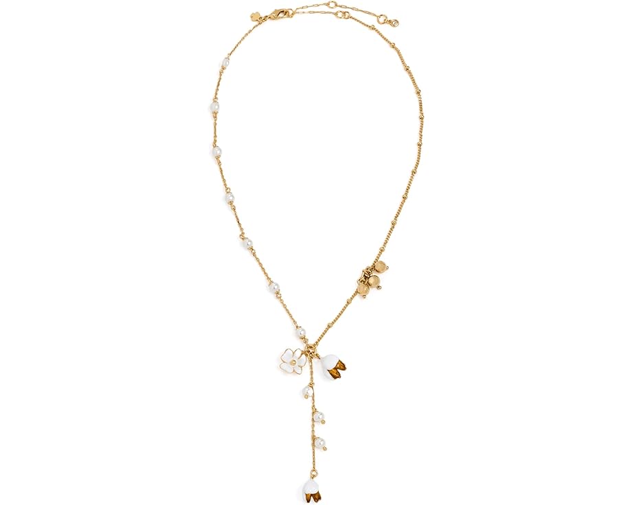 Кулон Y-образный Golden Bloom от Kate Spade New York с цветочным мотивом