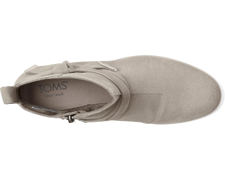Ботильоны TOMS Marlow из замши с клиновидным каблуком и декоративной перемычкой
