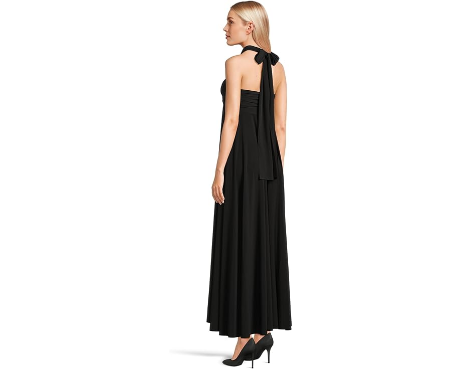 Платье-трансформер Norma Kamali Convertible Gown с запахом и регулируемыми завязками