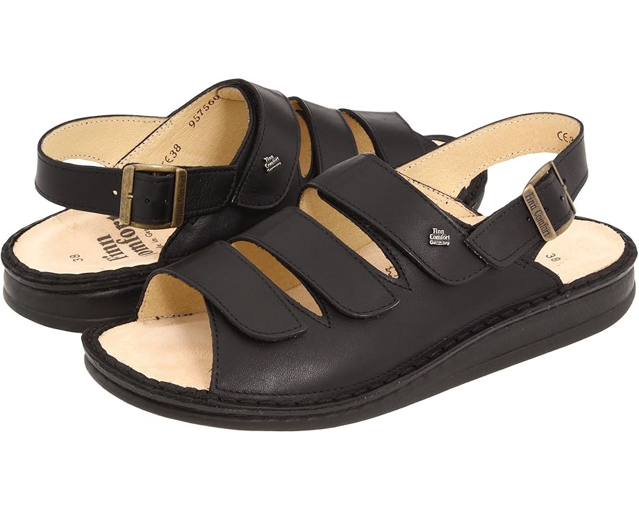 Сандалии Finn Comfort Sylt Soft из мягкой кожи с регулируемыми ремешками
