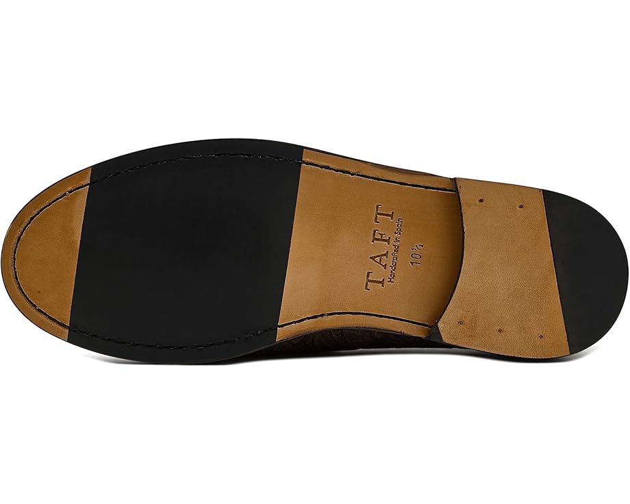 Лоферы Taft Sterling из коричневой замши с цветочным тиснением и кожаной подошвой
