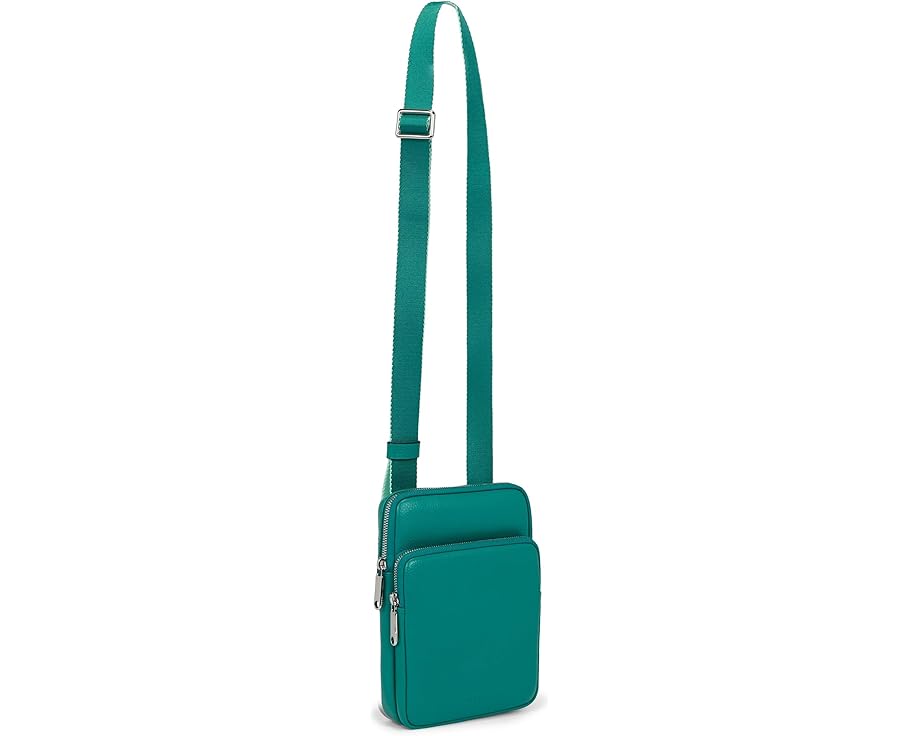 Сумка через плечо ECCO Flat Pouch из лазурной тесненой кожи