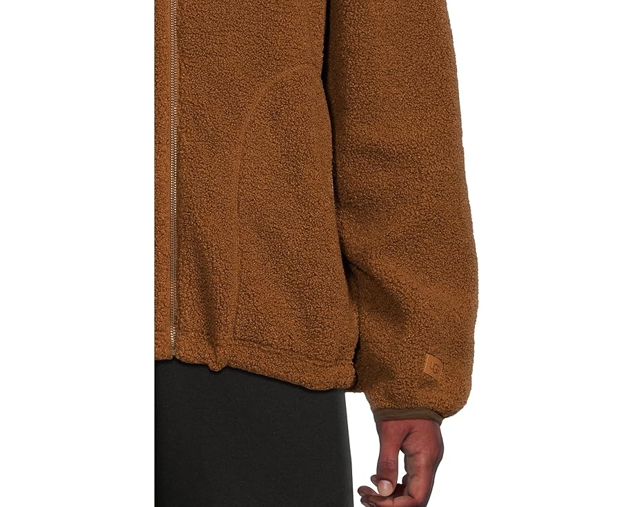 Толстовка UGG Uggbraid с молнией и капюшоном из плюша