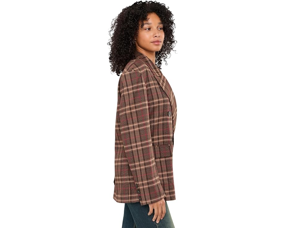 Двубортный блейзер Free People Dean в клетку