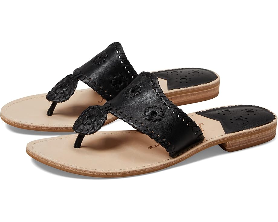 Сандалии Jack Rogers Jacks Flat Wide с кожаным верхом и низким каблуком