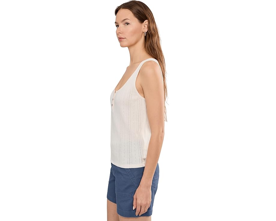 Майка Foothill Pointelle Henley Tank из органического хлопка и переработанного полиэстера Toad&Co