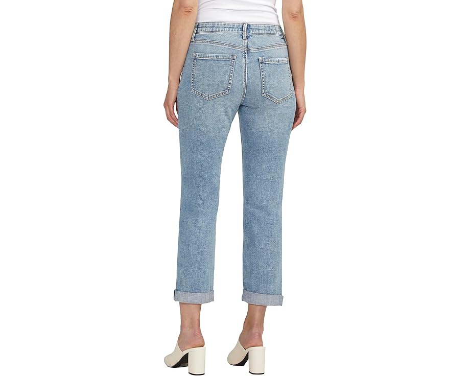 Джинсы Jag Jeans Carter Girlfriend с потертостями и классическим кроем