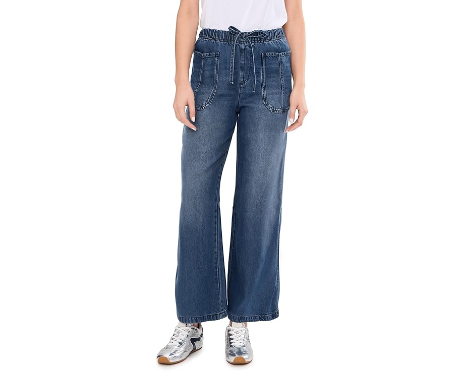 Splendid джинсы Lounge Denim Straight Pants прямого кроя с эластичным поясом