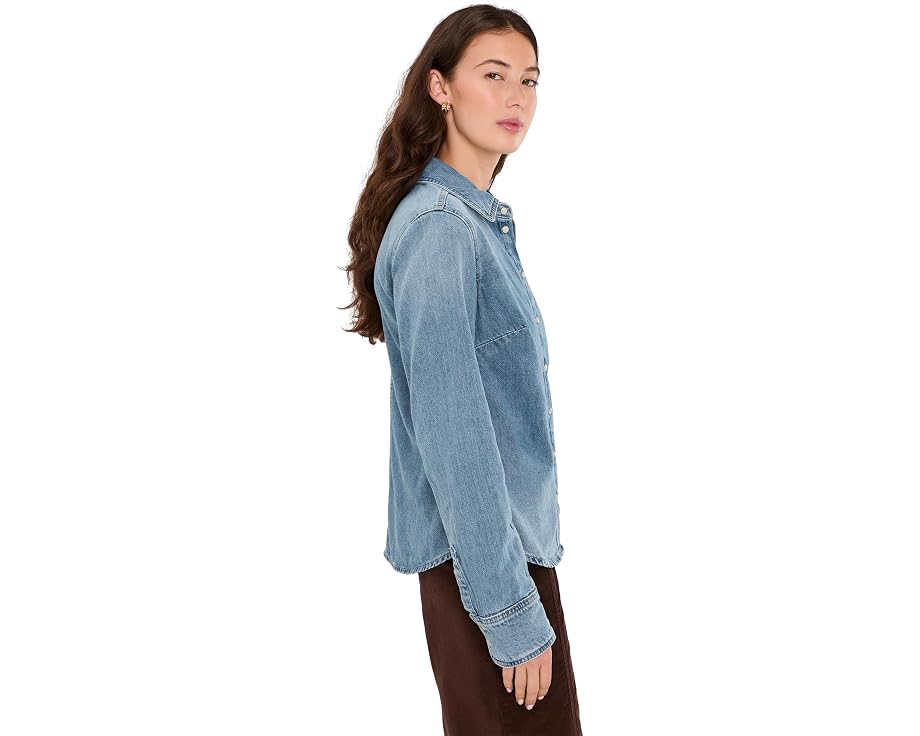 Рубашка Free People Benny Slim Denim женская с кнопками
