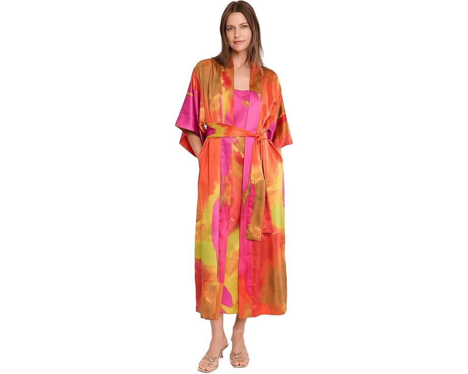 Natori Халат Soleil Robe с принтом разноцветный