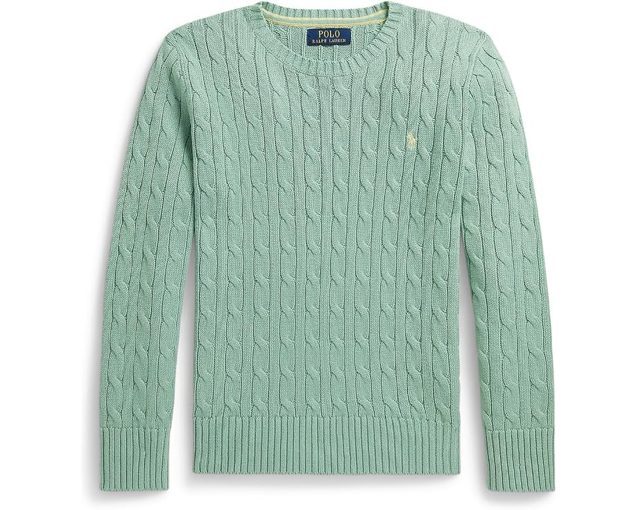 Свитер с косой из хлопка Polo Ralph Lauren Kids для детей