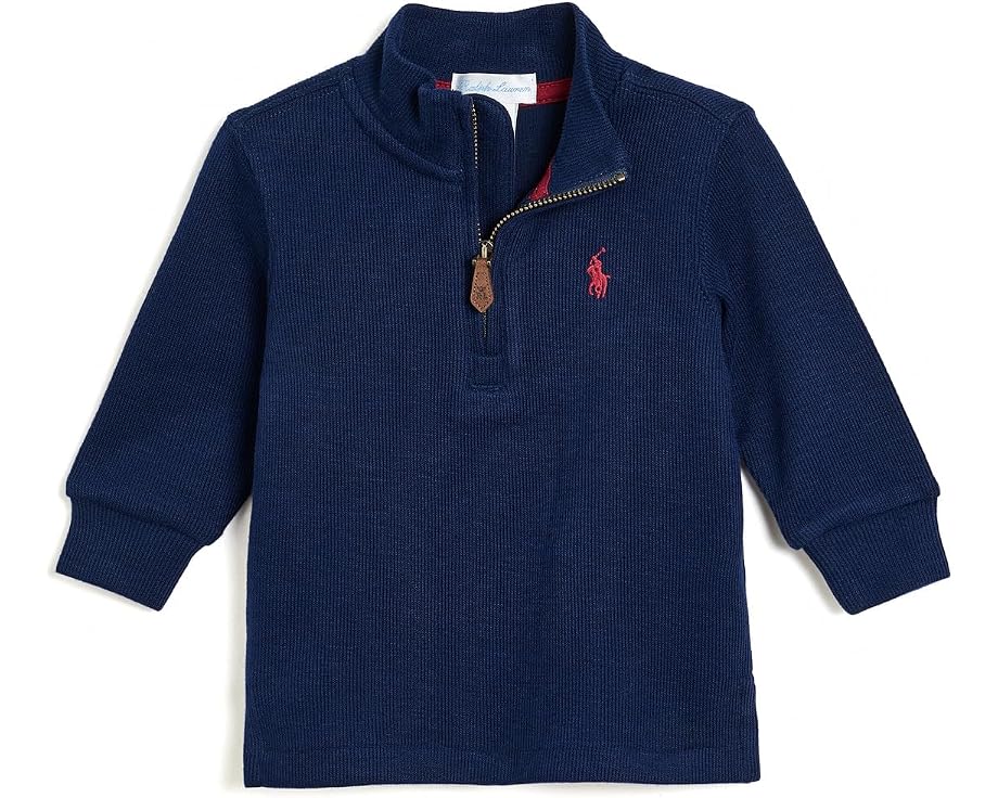 Polo Ralph Lauren водолазка Estate-Rib 3/4 с молнией для малышей
