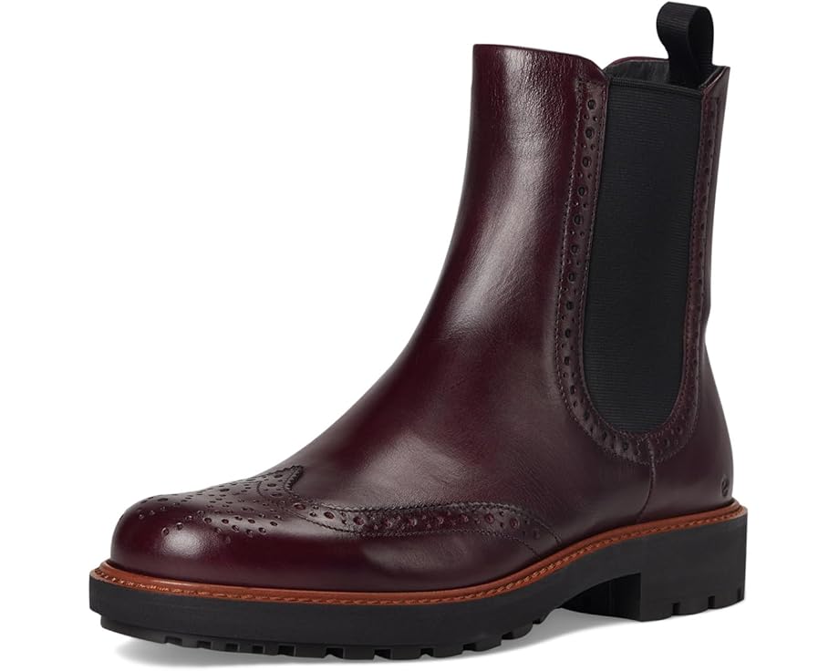ECCO Metropole Oslo Chelsea Wingtip ботинки с декоративными перфорациями