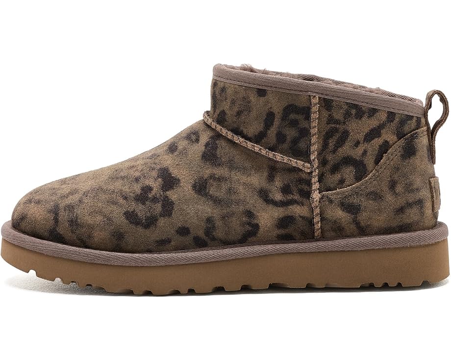 UGG Classic Ultra Mini Spotted сапоги с леопардовым принтом