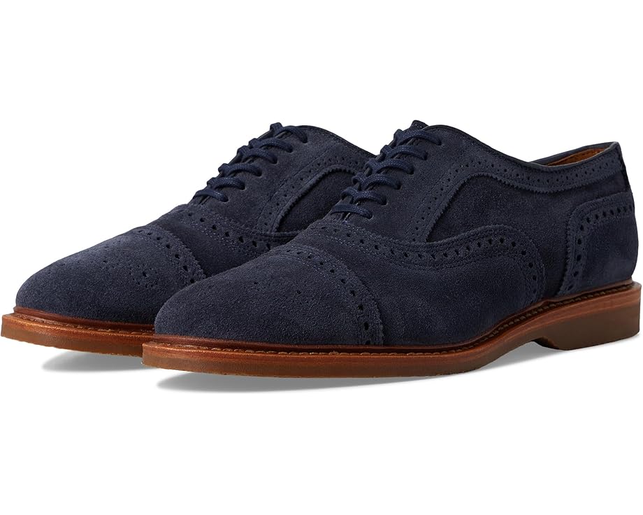 Оксфорды Allen Edmonds Strand Verse с перфорацией на резиновой подошве