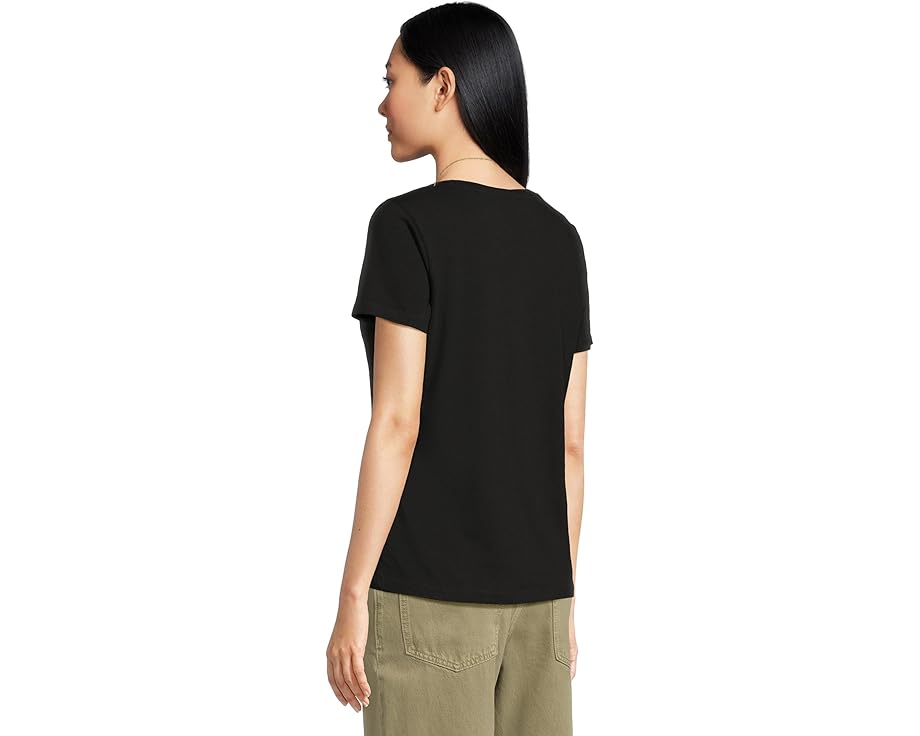 Madewell Northside V-Neck Tee из 100% хлопка с прямым подолом