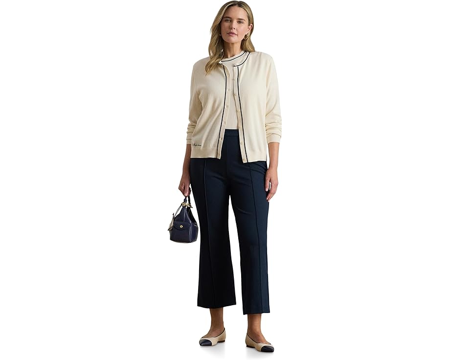 Кардиган Two-Tone Cotton-Modal Cardigan двухцветный Lauren Ralph Lauren