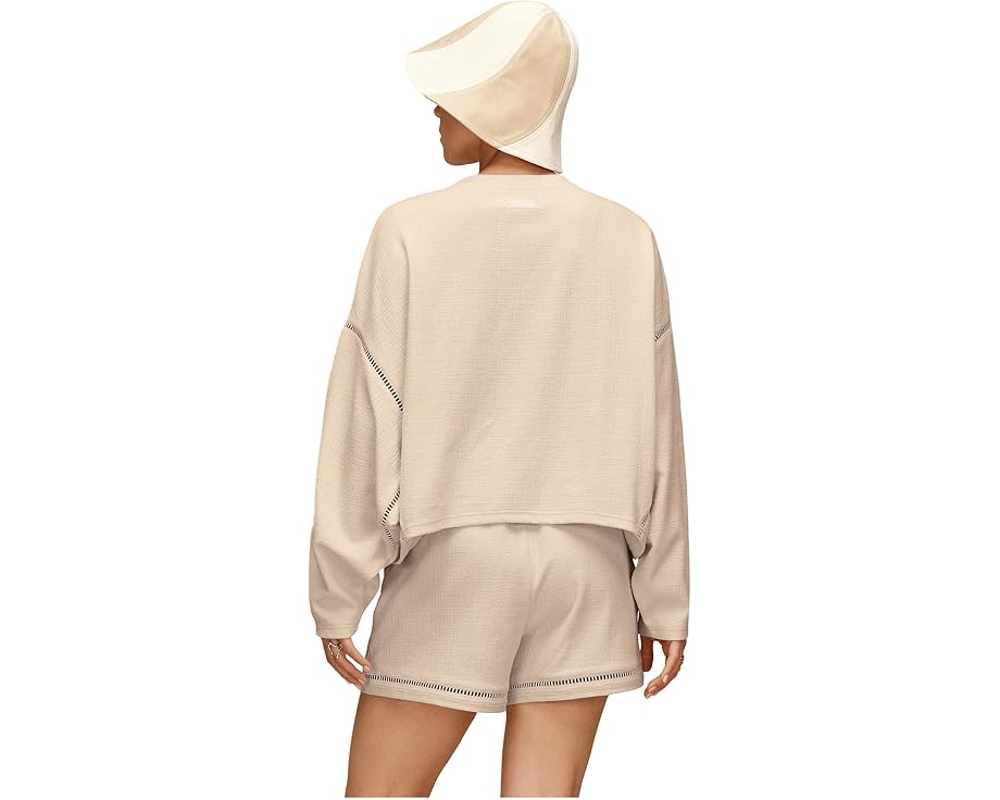 Свитшот Hayvie Crewneck oversize из ответственного хлопка с лестничными швами