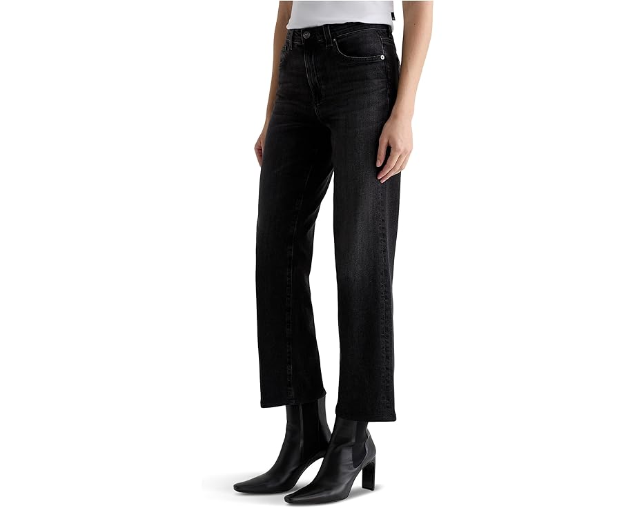 Прямые джинсы AG Jeans Brinley со средней посадкой в цвете Nebula