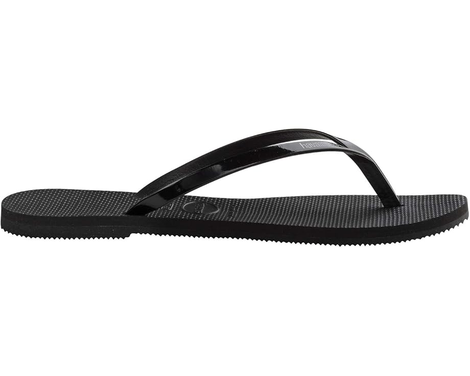 Havaianas You Metallic Flip Flop Sandal с глянцевым верхом и амортизирующей стелькой