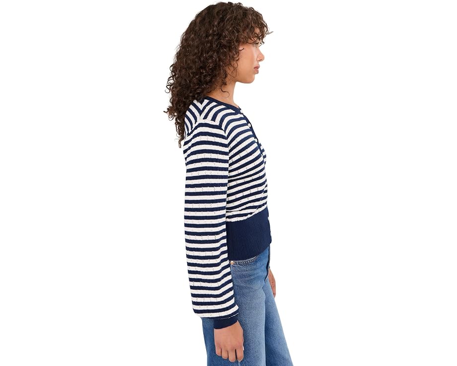 Кардиган Beckett Striped Pointelle от 525 america с рукавами-фонариками