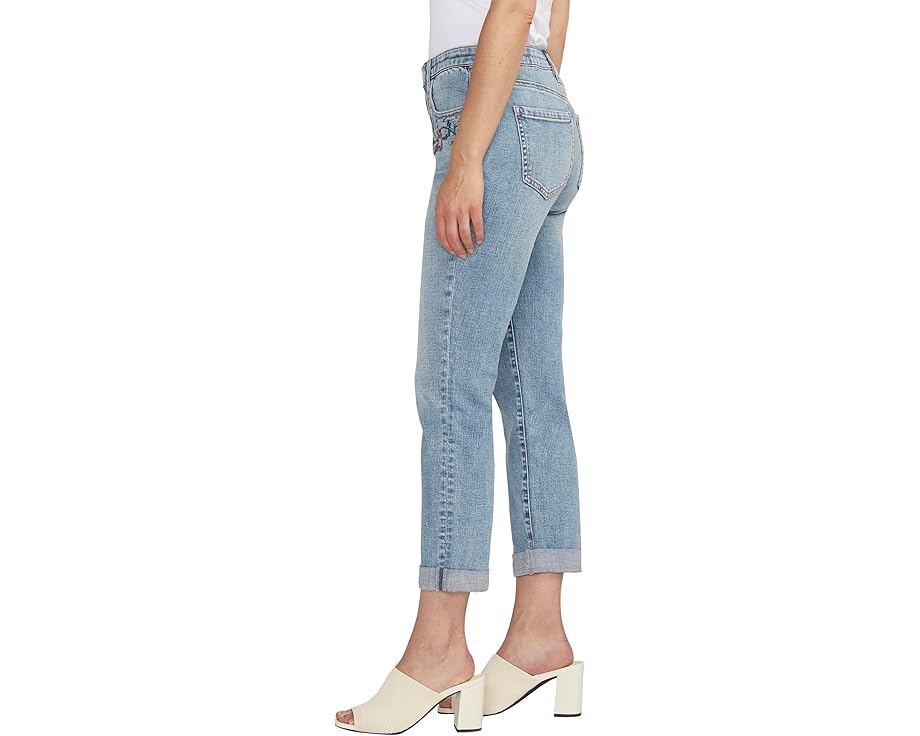 Джинсы Jag Jeans Carter Girlfriend с потертостями и классическим кроем