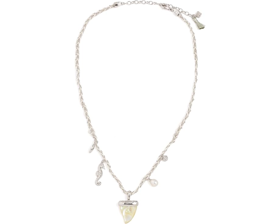 Кулон Kendra Scott Oleana с подвеской в виде морского конька на плетеном цепочке