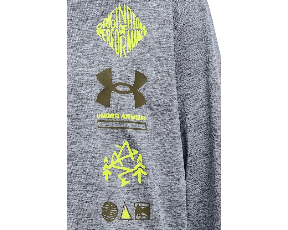 Спортивная толстовка Under Armour Kids с вертикальным логотипом и карманом кенгуру