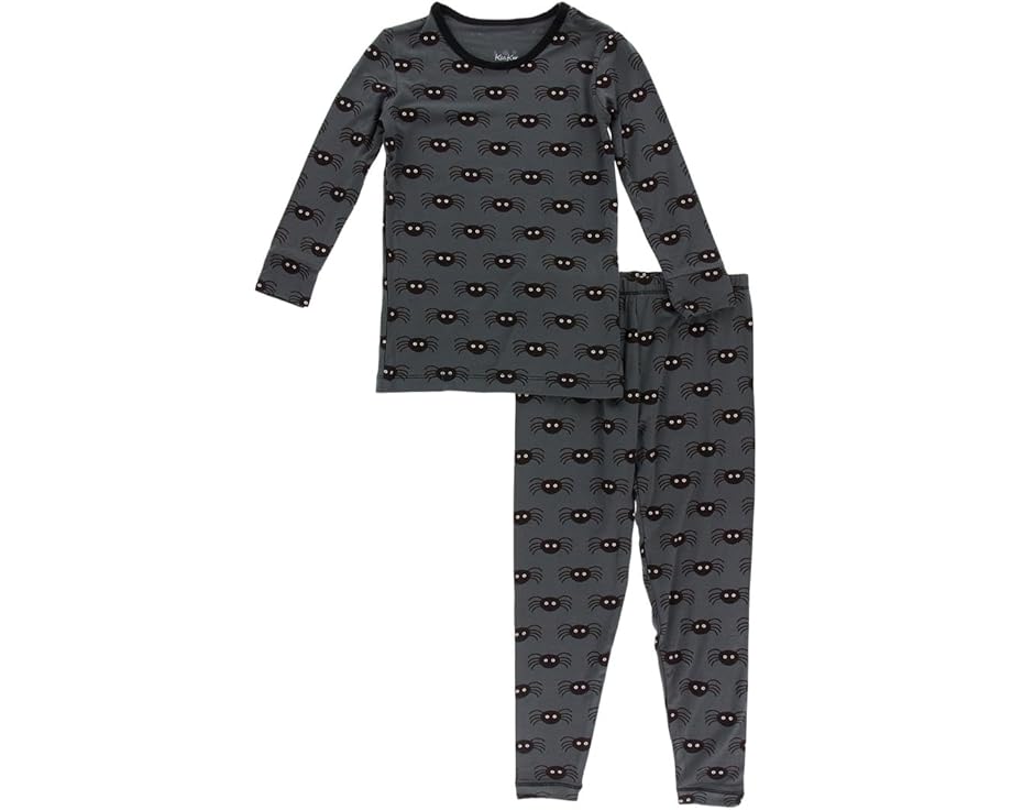 Пижамный комплект Kickee Pants Kids с длинным рукавом и принтом